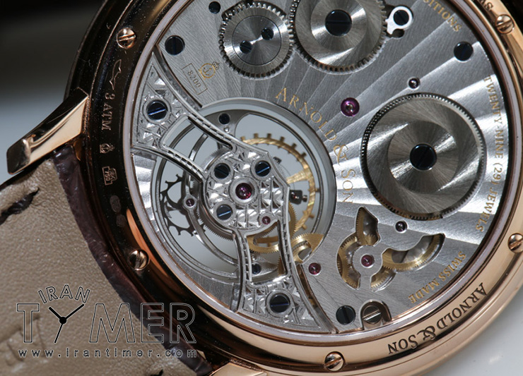 توربیلون فوق باریک آرنولد و پسر ساعت مچی گران قیمت 2014 2013 سبک لوکس "Arnold & Son UTTE "Ultra-Thin-Tourbillon